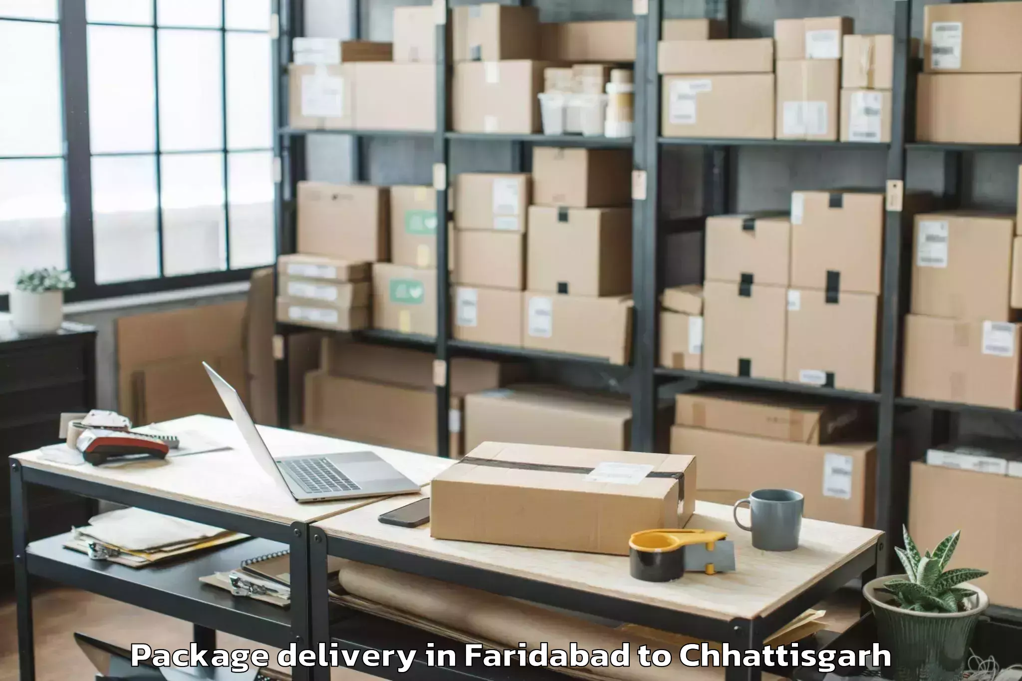 Get Faridabad to Pandariya Package Delivery